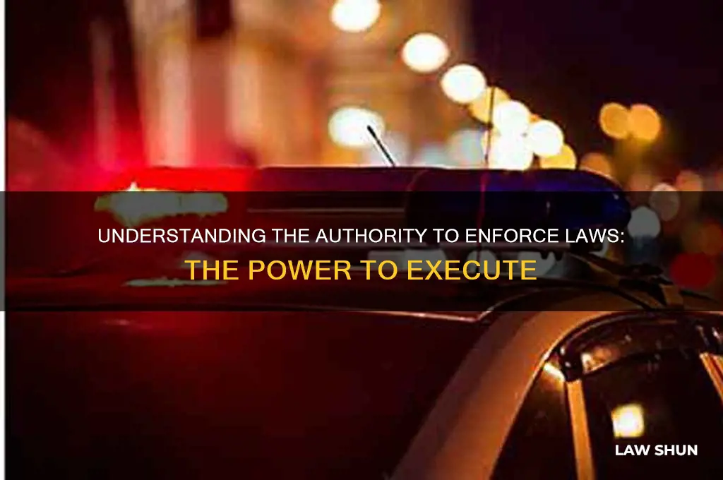 what is the power to execute the law