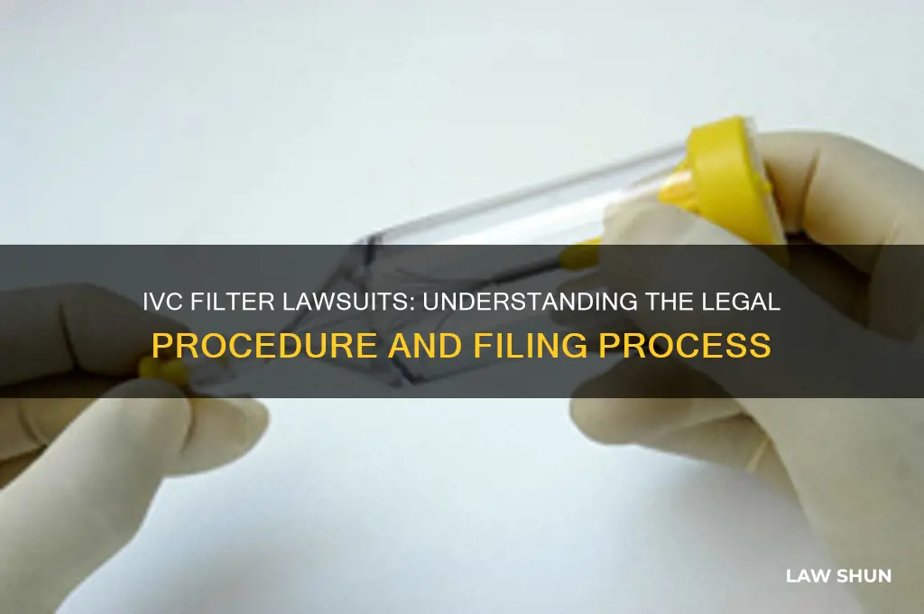 what is the procedure for an ivc filter law suit