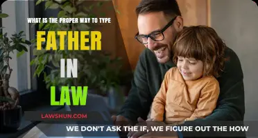 Properly Typing 'Father-in-Law': A Guide to Correct Usage and Etiquette