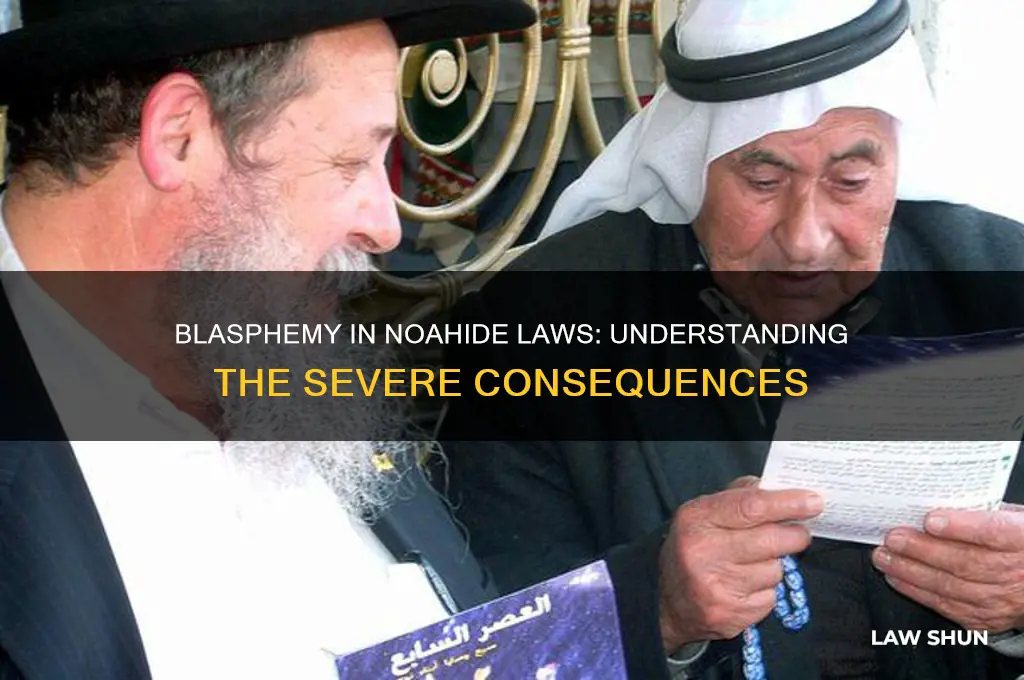 what is the punishment for blasphemy in the noahide laws