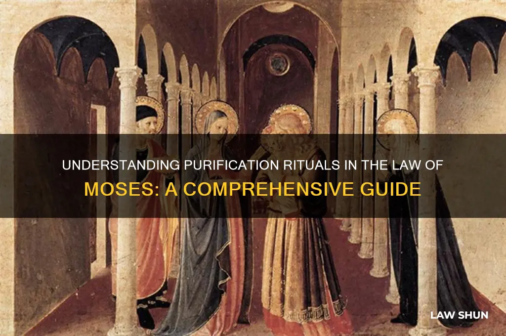 what is the purification according to the law of moses