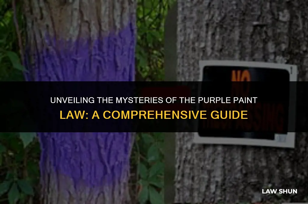 what is the purple paint law