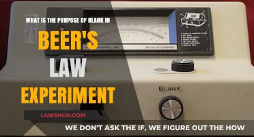 Understanding the Role of Blank in Beer's Law Experiments