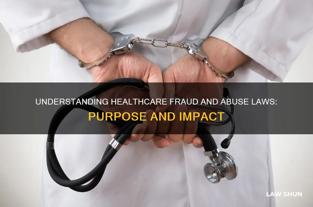 what is the purpose of healthcare fraud and abuse laws