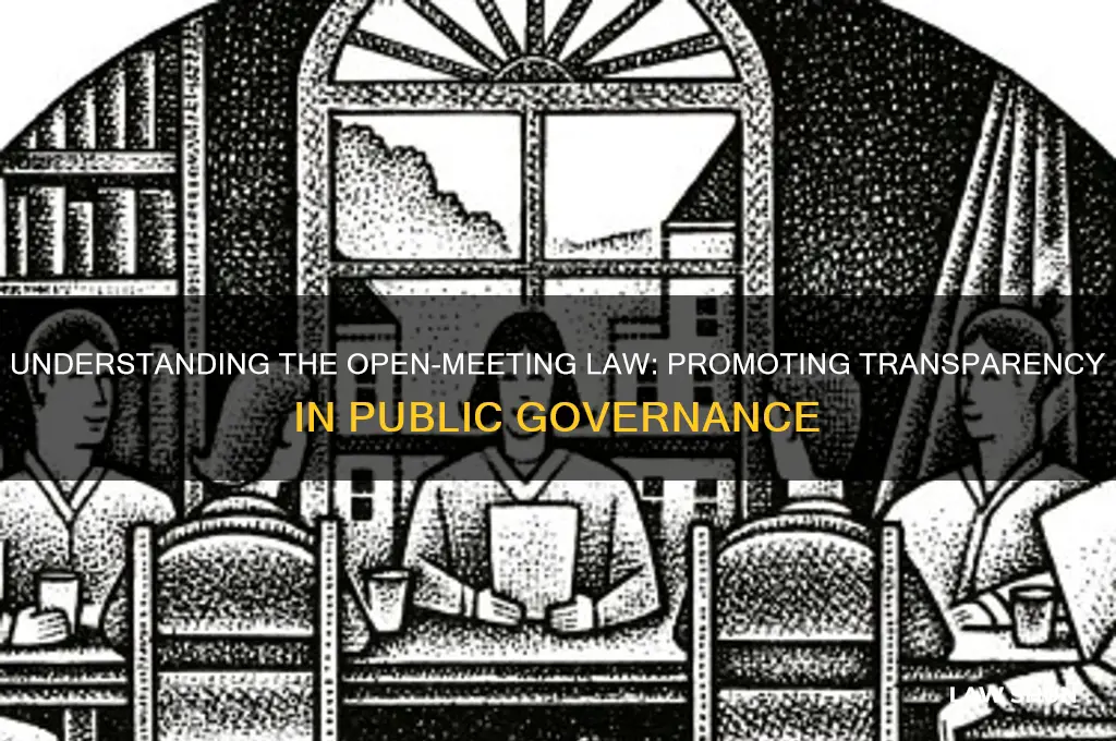 what is the purpose of the open-meeting law