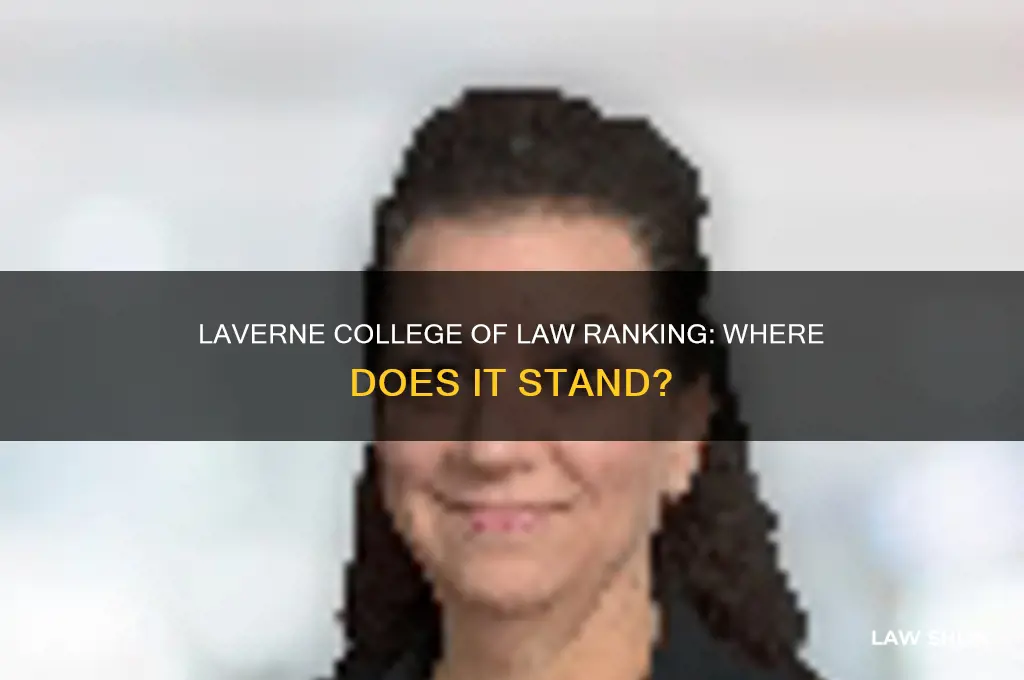 what is the ranking of the laverne college of law