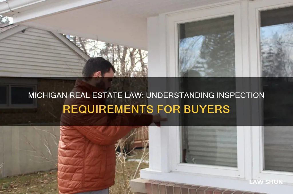 what is the real estate law on inspections in michigan