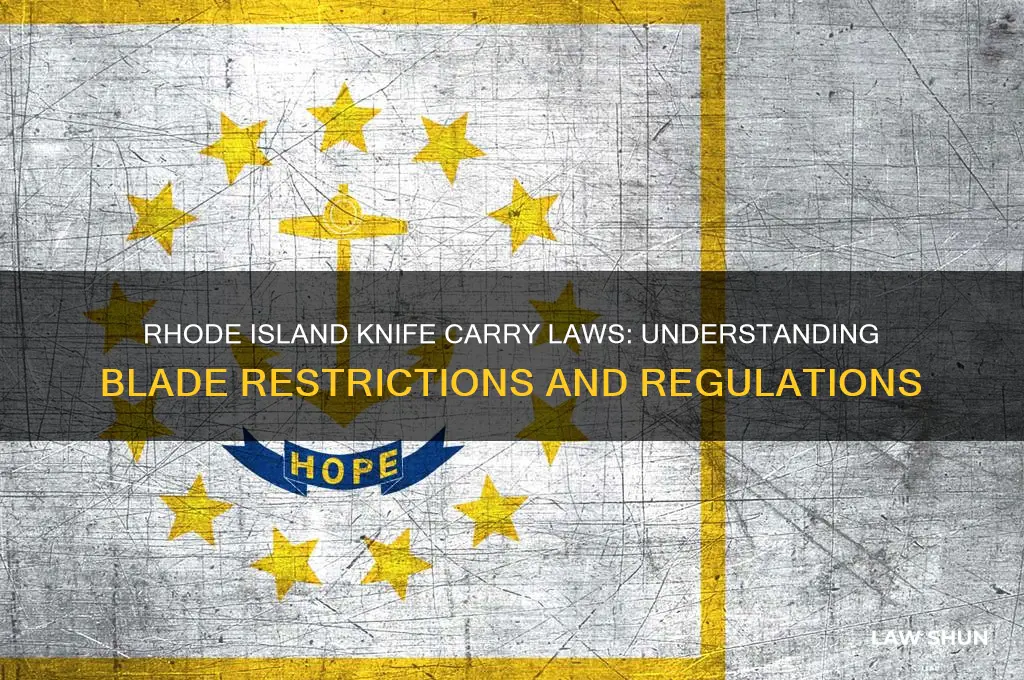 what is the rhode island law about carrying a knife