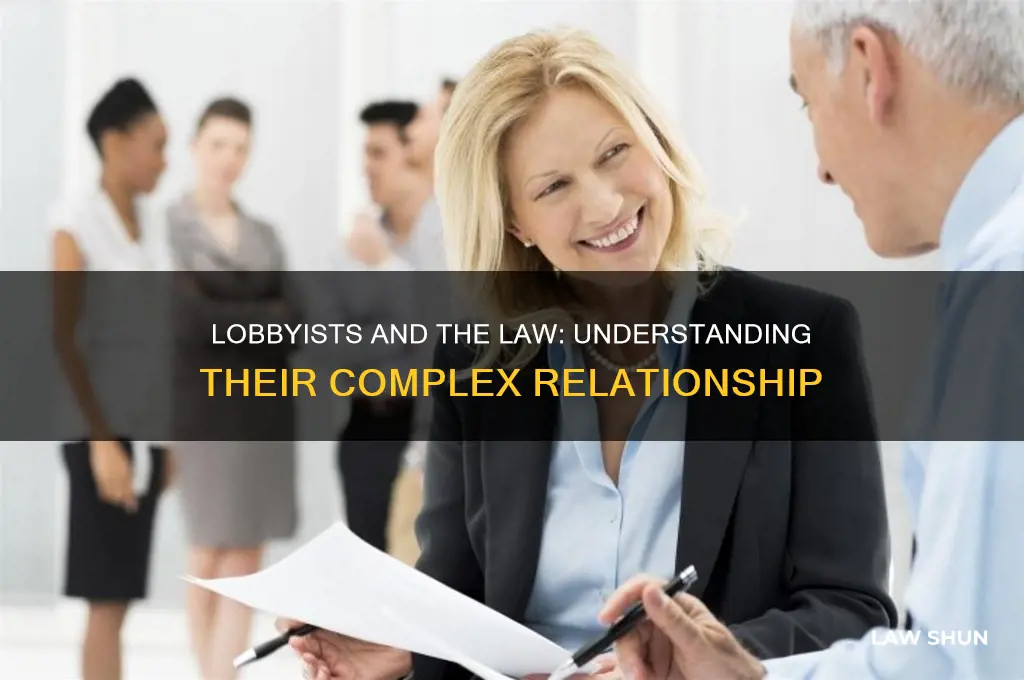 what is the role between the lobbyist and the law