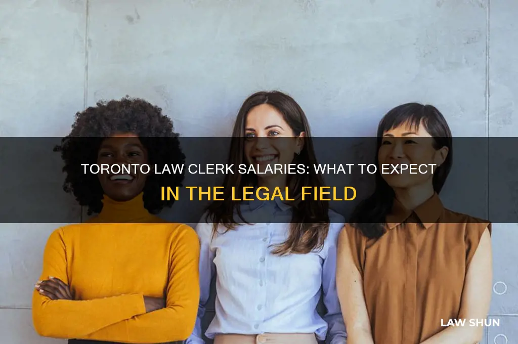 what is the salary of a law clerk in toronto