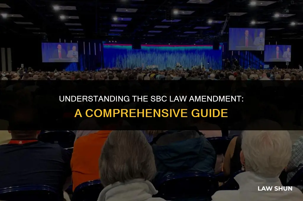 what is the sbc law amendment