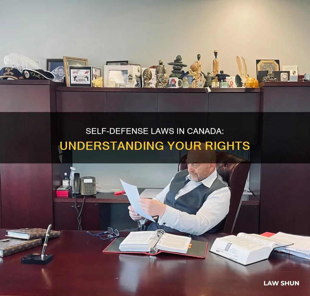 what is the self defense law in canada