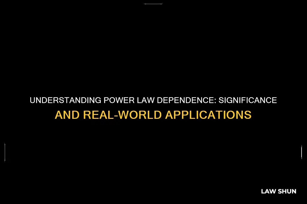 what is the significance of a power law dependence