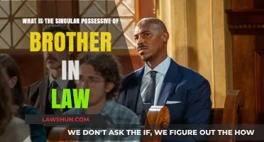 The Singular Possessive Form of 'Brother-in-Law