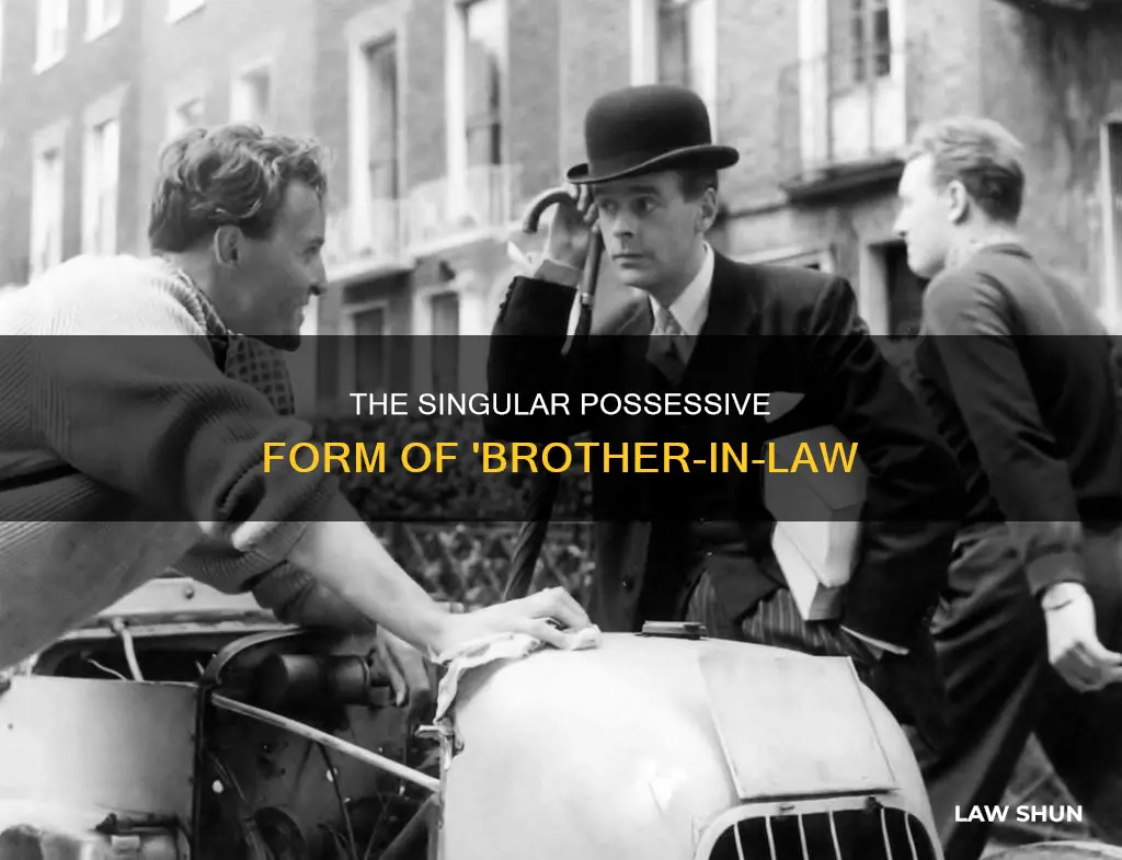 what is the singular possessive of brother in law