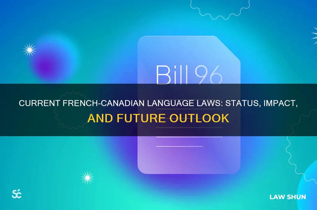 what is the status of the current french-canadian language laws