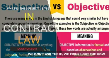 Understanding the Subjective Test in Contract Law