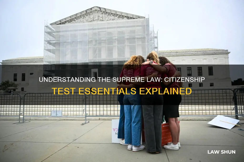 what is the supreme law of the land citizenship test
