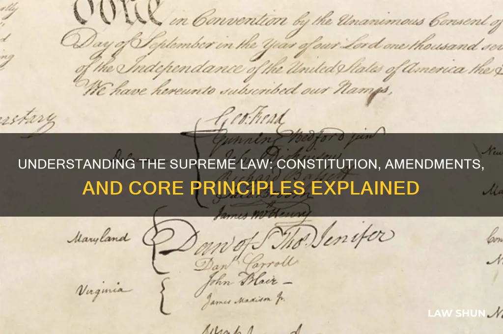 what is the supreme law of the land composed of