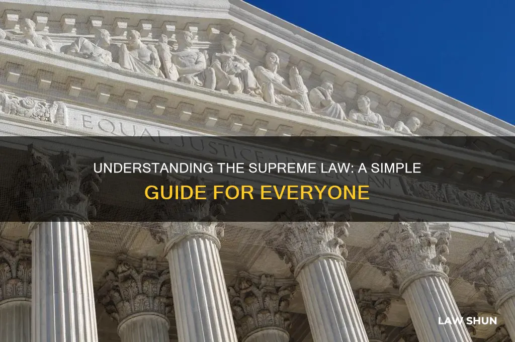 what is the supreme law of the land for dummies