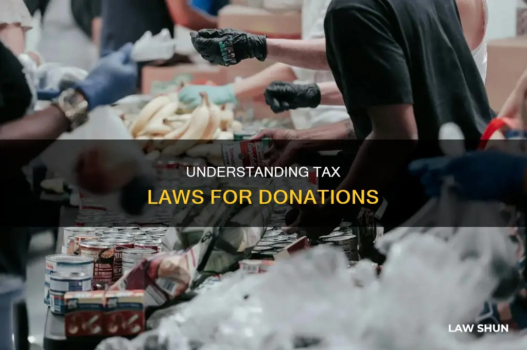 what is the tax law for donationg