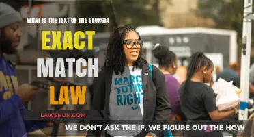 Understanding Georgia's Exact Match Law: Text and Implications Explained
