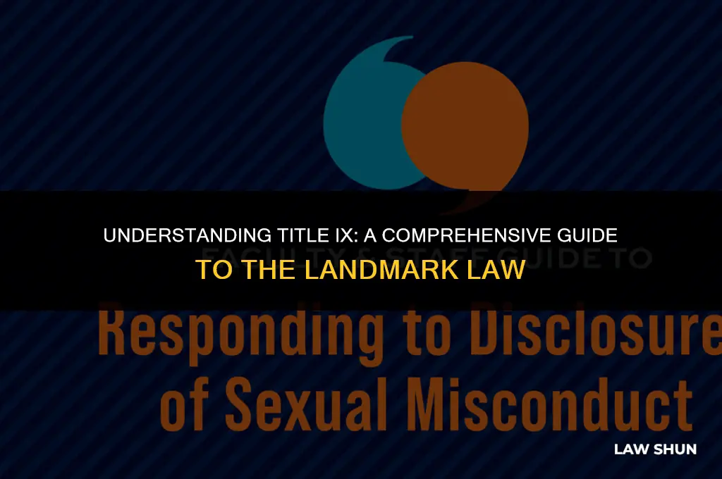 what is the title ix law