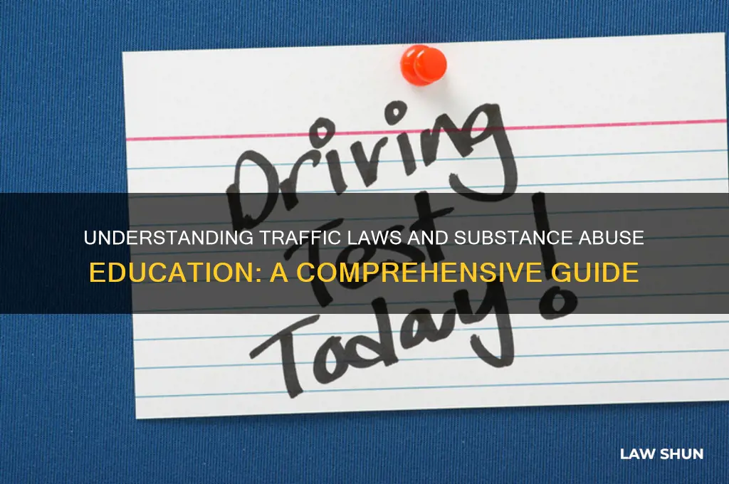 what is the traffic law and substance abuse education course