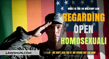 US Military Policy: Open Homosexuality and Legal Implications Explained