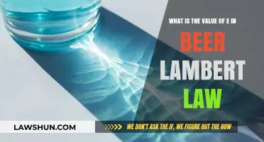 Understanding the Role and Value of e in Beer-Lambert Law