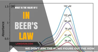 Understanding the Role and Value of e in Beer's Law