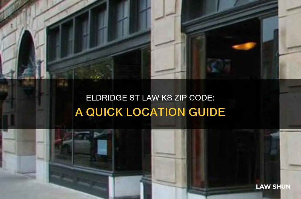 what is the zip code for eldridge st law ks
