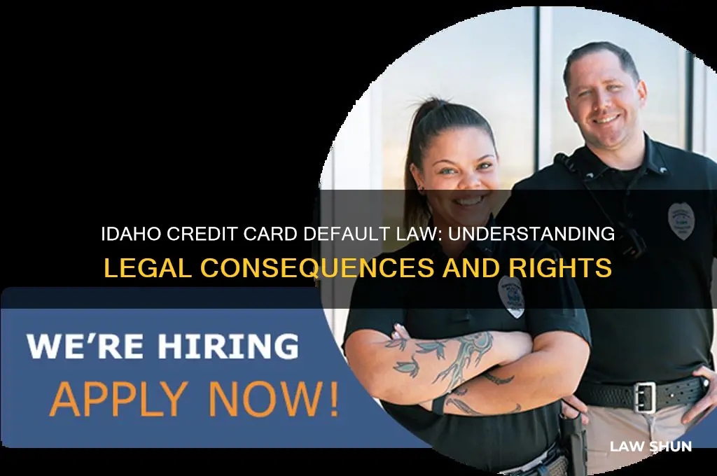 what is thw law in idaho fir credit card default