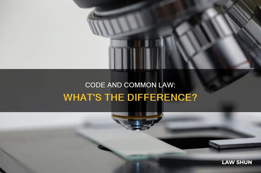 what is true about code law and common law