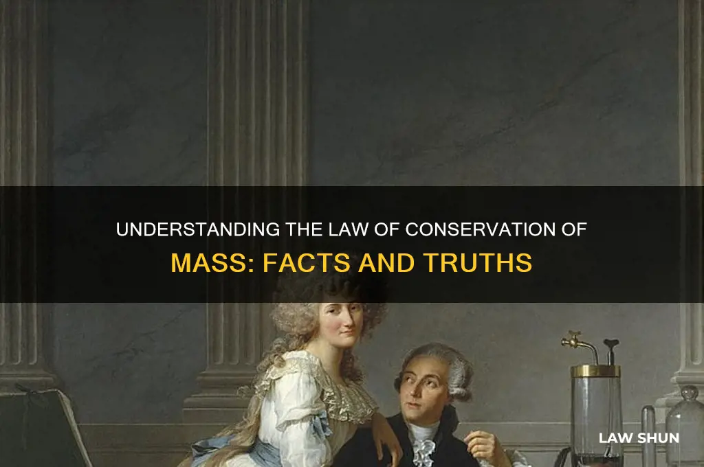 what is true about the law of conservation of mass
