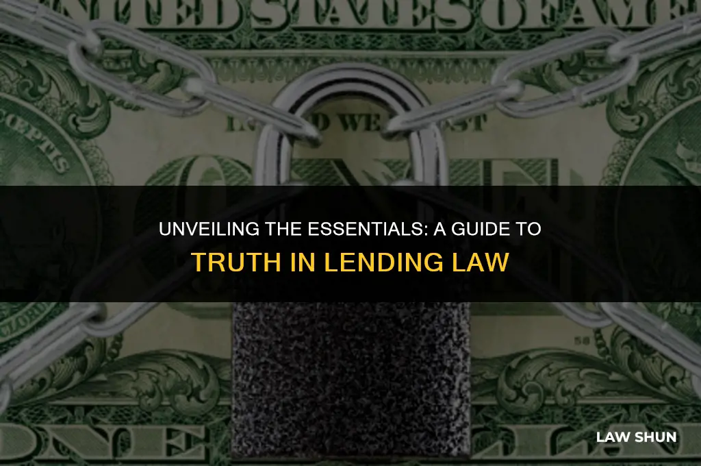 what is truth in lending law