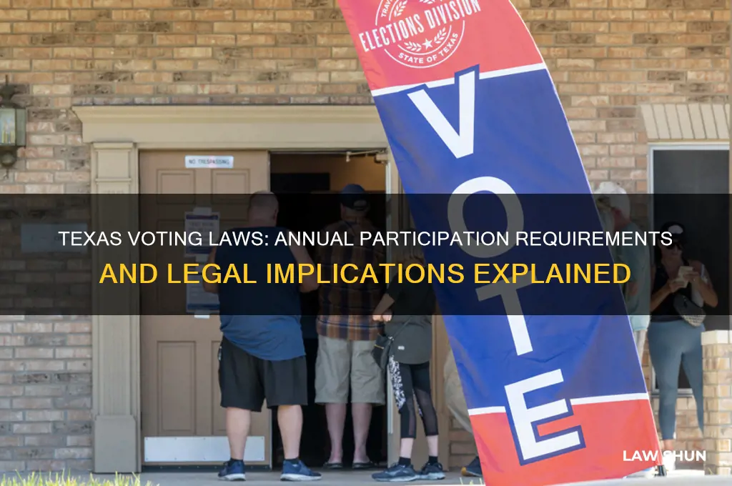 what is tx law regarding not voting every year