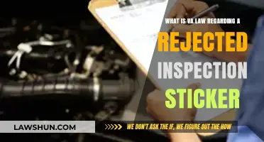 Virginia Law Explained: Consequences of a Rejected Inspection Sticker