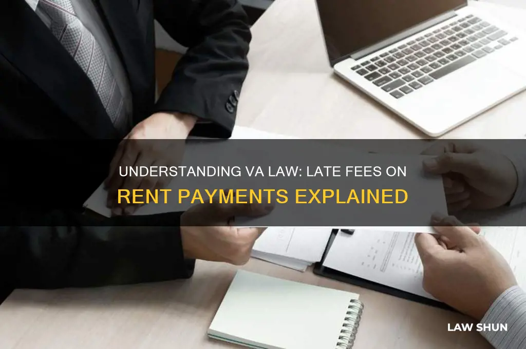 what is va law taken late fees from rent payments