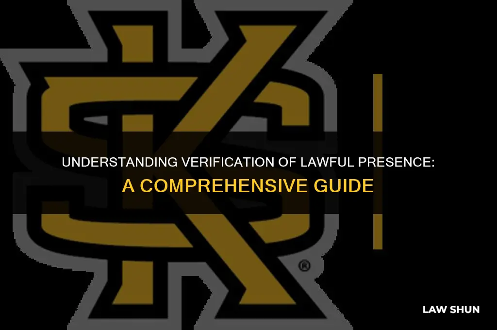 what is verification of lawful presence