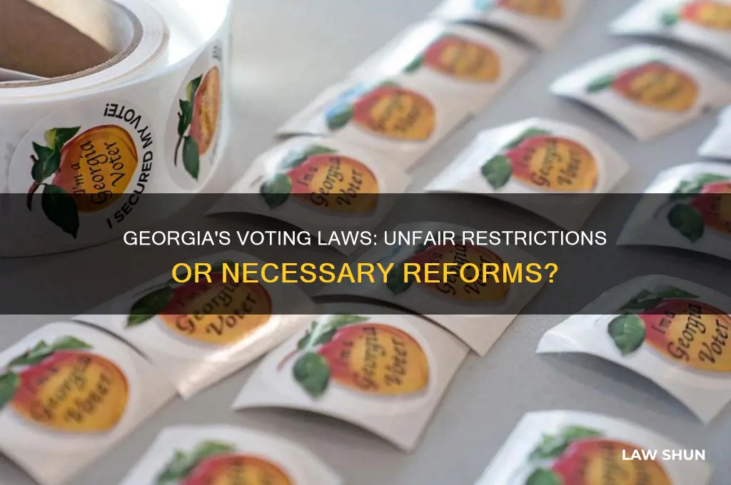 what is wrong with georgia voting laws
