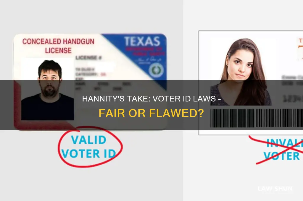 what is wrong with voter id laws on hannity