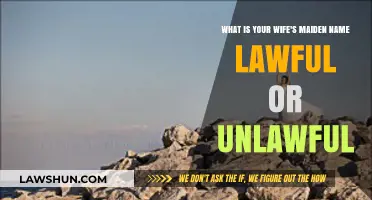 Is Asking for Your Wife's Maiden Name Lawful or Unlawful?