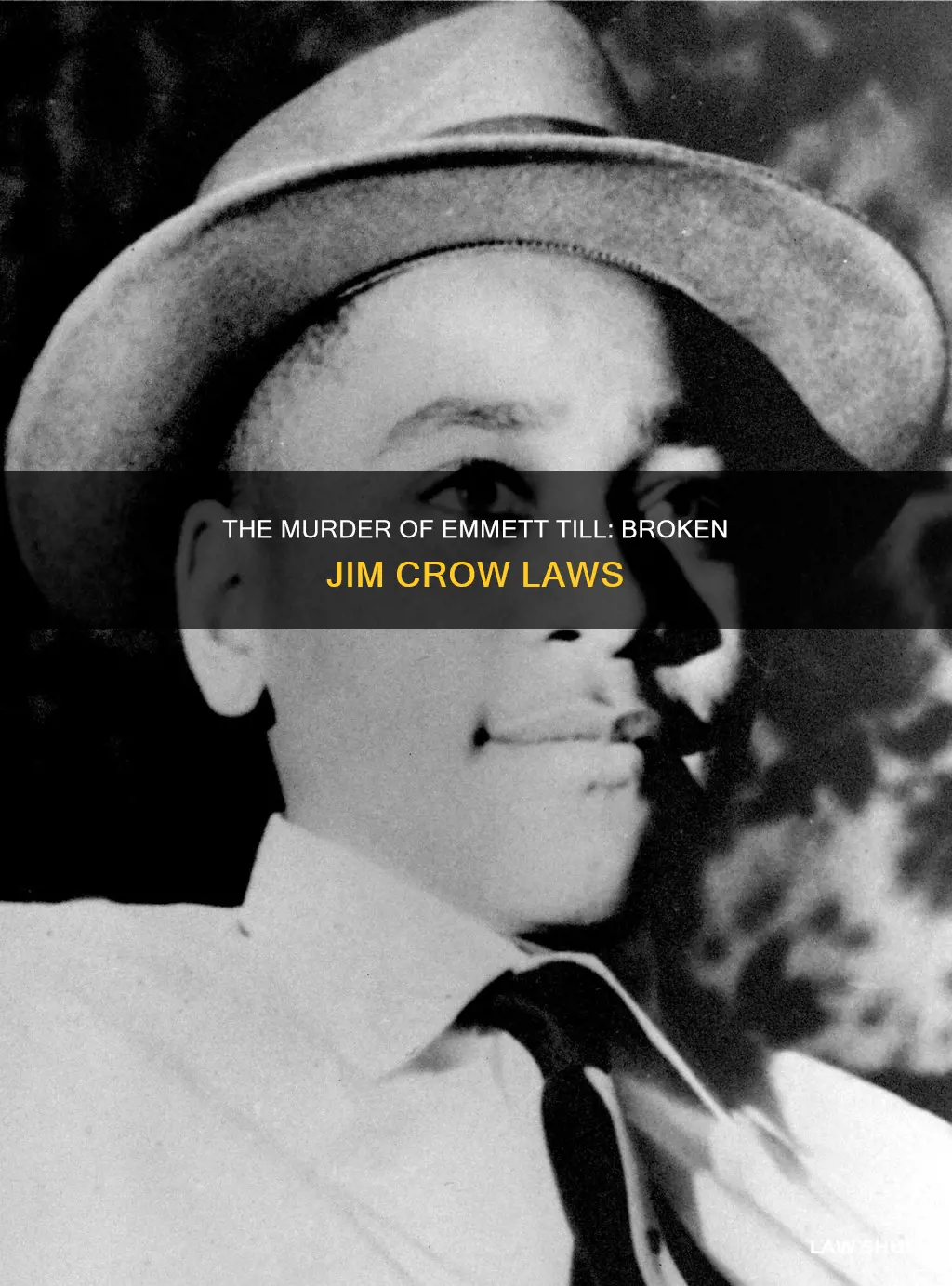 what jim crow law did emmett till break