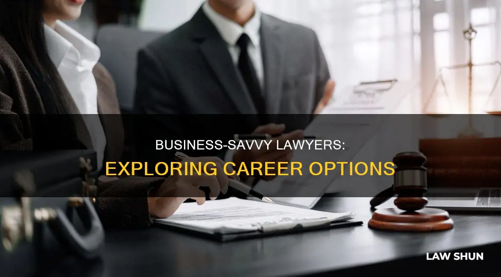 what jobs in law can tou do with business