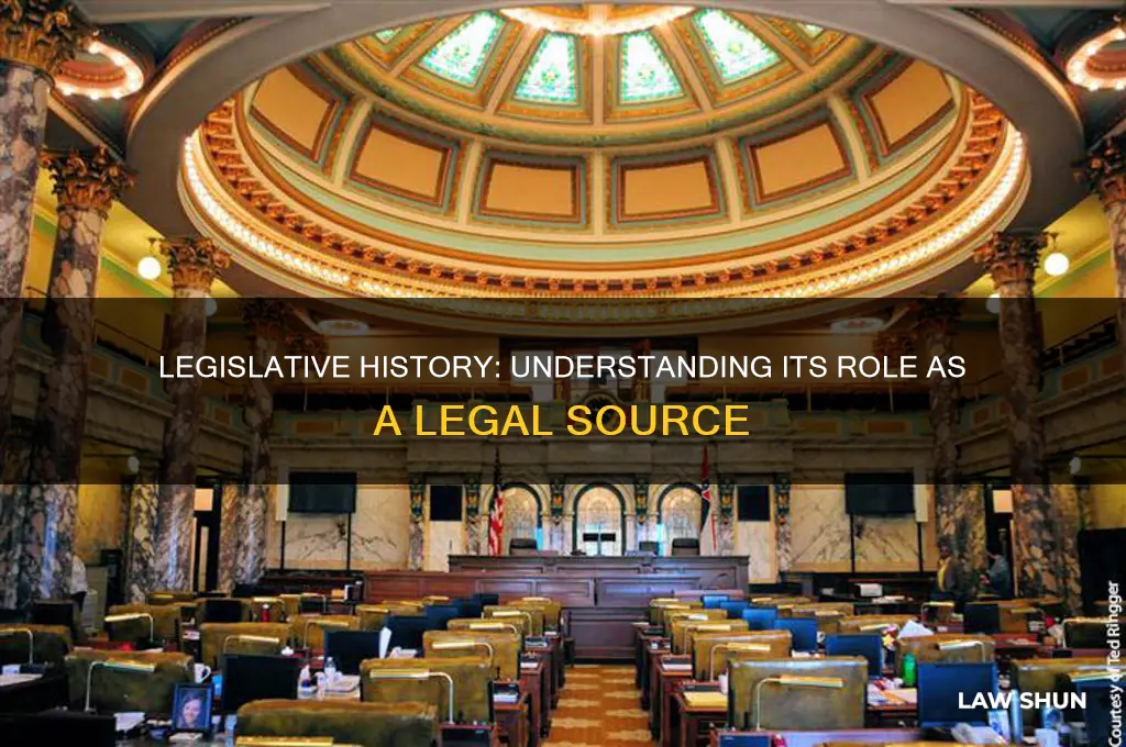what kind of a source of law is legislative history