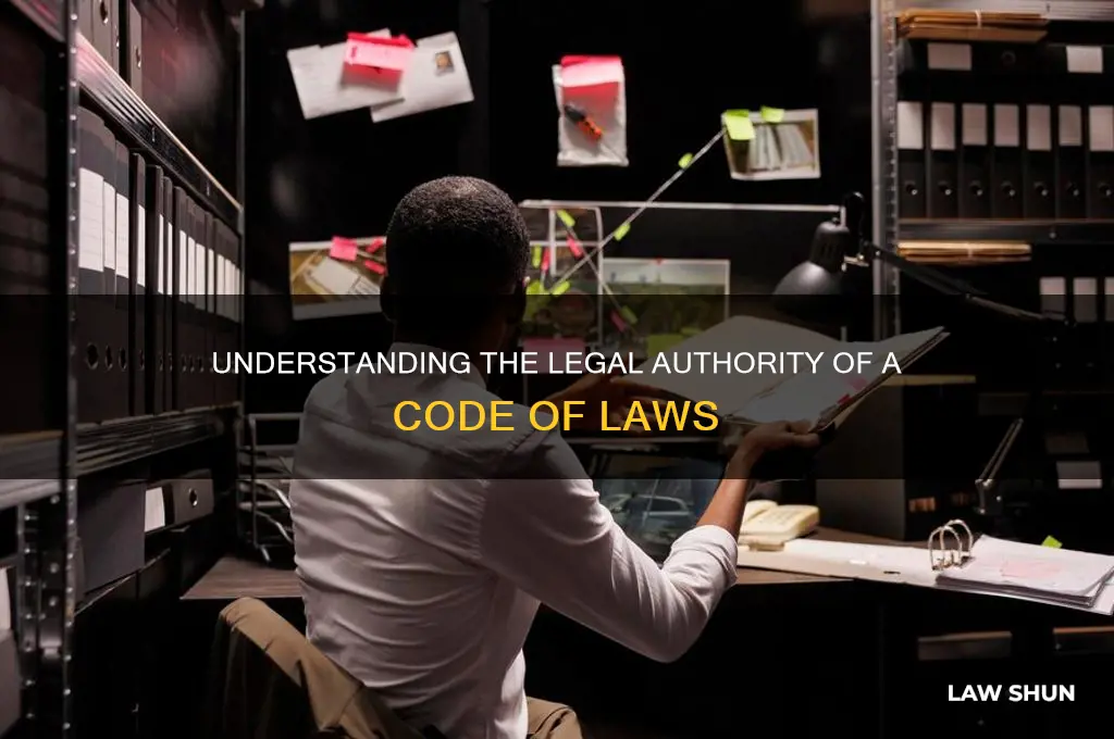 what kind of authority is a code of laws