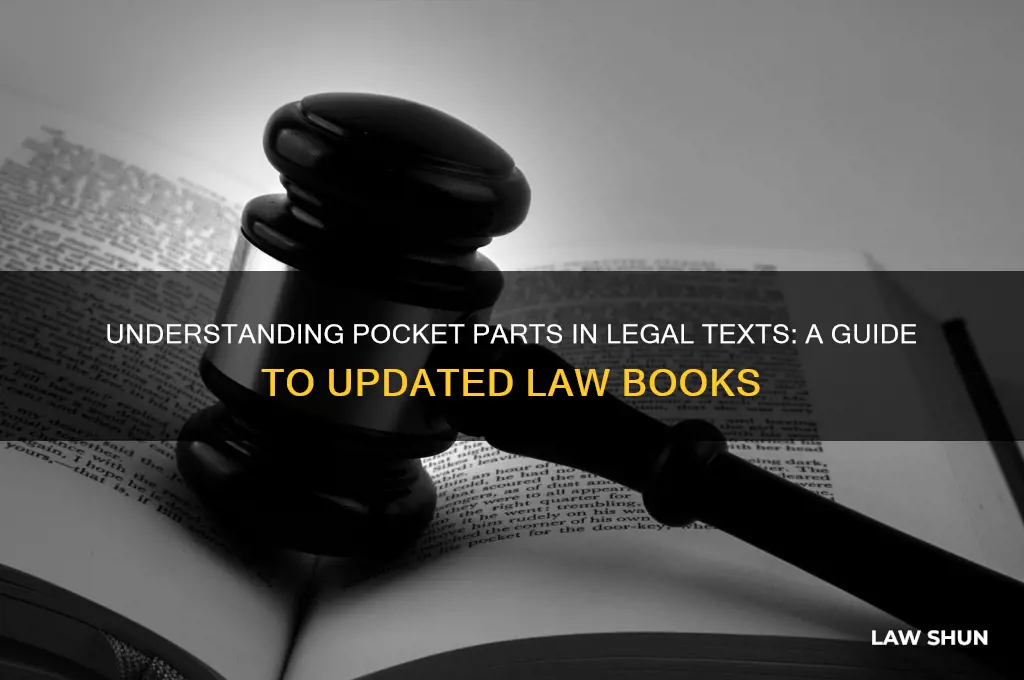 what kind of law book would have a pocket part