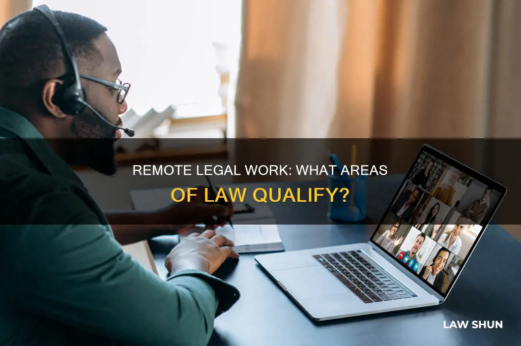what kind of law can you do remotely