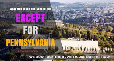 Colonial Legal Systems: Unique Laws in Every Colony but Pennsylvania